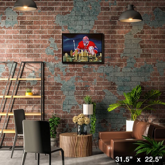 Carey Price 20" x 29" Framed Canvas Canadiens Skyline 31.5" x 22.5"